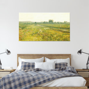 John Atkinson Grimshaw - Een Uitgestrekte Weidegro Canvas Afdruk