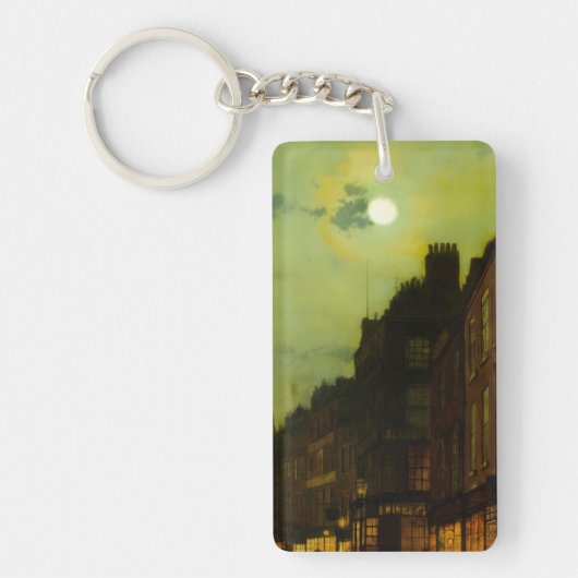 John Atkinson Grimshaw Glasgow Docks Sleutelhanger (Voorkant)