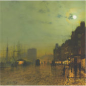 John Atkinson Grimshaw Glasgow Docks Sticker (Voorkant)