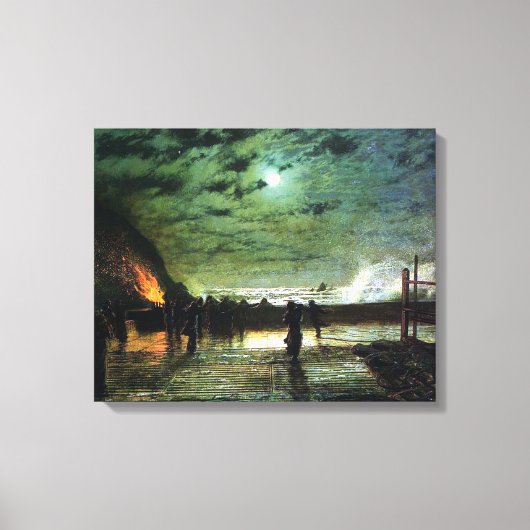 John Atkinson Grimshaw in Peril Canvas Afdruk (Voorkant)