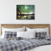 John Atkinson Grimshaw in Peril Canvas Afdruk (Insitu (Slaapkamer))