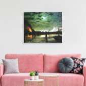 John Atkinson Grimshaw in Peril Canvas Afdruk (Insitu (Woonkamer))