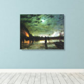 John Atkinson Grimshaw in Peril Canvas Afdruk (Insitu (Houten vloer))