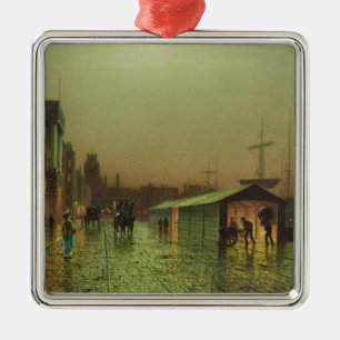 John Atkinson Grimshaw Liverpool Docks Metalen Ornament