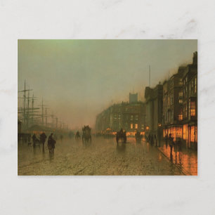 John Atkinson Grimshaw-Liverpool uit Wapping Briefkaart