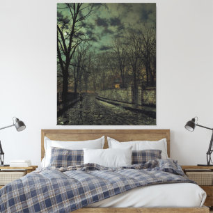 John Atkinson Grimshaw - November Canvas Afdruk