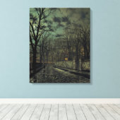 John Atkinson Grimshaw - november Canvas Afdruk (Insitu (Houten vloer))
