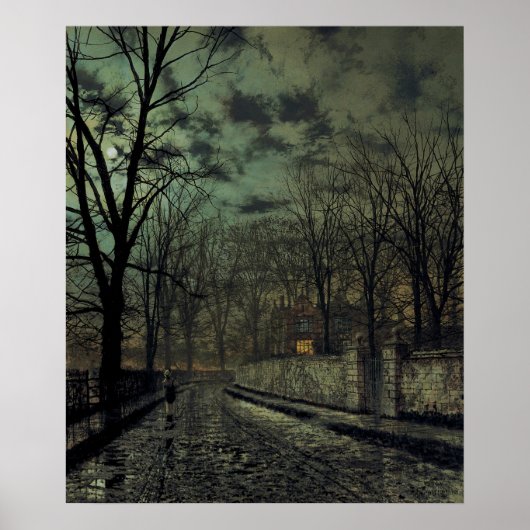 John Atkinson Grimshaw - november Poster (Voorkant)
