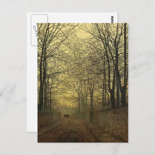 John Atkinson Grimshaw - Oktober Gold Briefkaart (Voorkant / Achterkant)