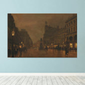 John Atkinson Grimshaw - St Anne's Square and Exch Canvas Afdruk (Insitu (Houten vloer))