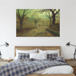 John Atkinson Grimshaw - Stapleton Park, near Pont Canvas Afdruk