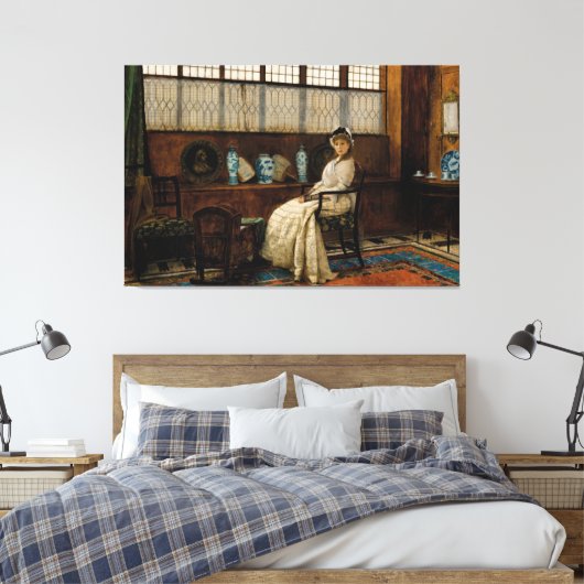 John Atkinson Grimshaw - The Cradle Song Canvas Afdruk (Insitu (Slaapkamer))