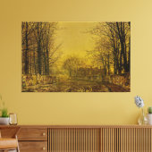 John Atkinson Grimshaw - The Queen’s Highway Canvas Afdruk (Insitu (Woonkamer))