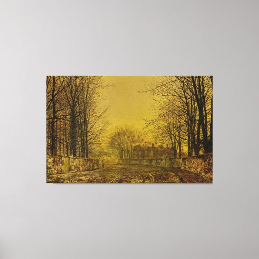 John Atkinson Grimshaw - The Queen’s Highway Canvas Afdruk (Voorkant)