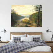 John Atkinson Grimshaw - The Wharfe valley Canvas Afdruk (Insitu (Slaapkamer))