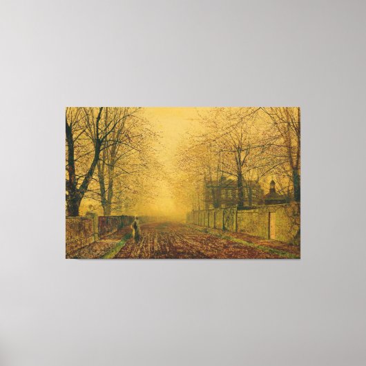 John Atkinson Grimshaw - Under The Beeches Canvas Afdruk (Voorkant)