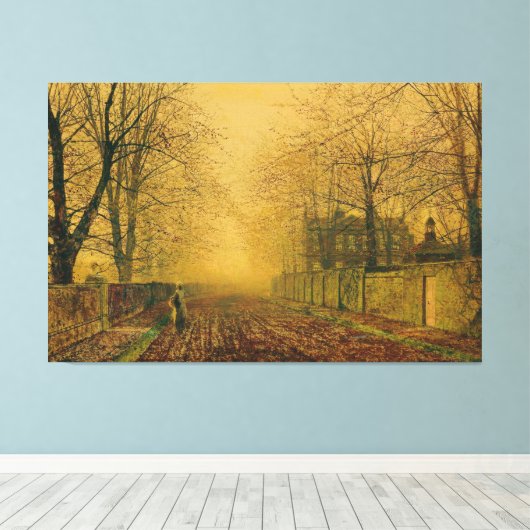 John Atkinson Grimshaw - Under The Beeches Canvas Afdruk (Insitu (Houten vloer))