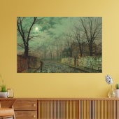 John Atkinson Grimshaw - Under the Silvery Moon Canvas Afdruk (Insitu (Woonkamer))
