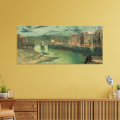 John Atkinson Grimshaw - Whitby Docks Canvas Afdruk (Insitu (Woonkamer))