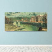 John Atkinson Grimshaw - Whitby Docks Canvas Afdruk (Insitu (Houten vloer))