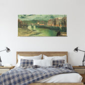 John Atkinson Grimshaw - Whitby Docks Canvas Afdruk (Insitu (Slaapkamer))
