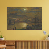 John Atkinson Grimshaw - Whitby From Scotch Head Canvas Afdruk (Insitu (Woonkamer))