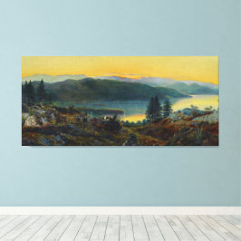 John Atkinson Grimshaw - Windermere Canvas Afdruk