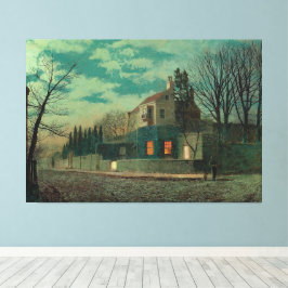 John Atkinson Grimshaw - Yew Court, Scalby Canvas Afdruk