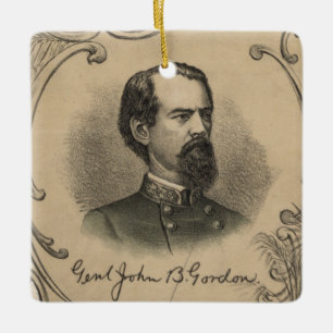 John B. Gordon Keramisch Ornament