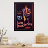 John Barrymore "Don Juan" 1926 Poster (Keuken)
