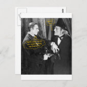 John Barrymore en Gustav von Seyffertitz Sherlock Briefkaart (Voorkant / Achterkant)