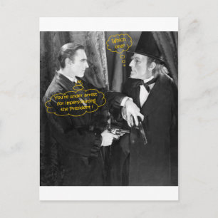 John Barrymore en Gustav von Seyffertitz Sherlock Briefkaart