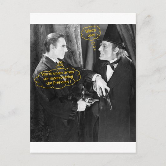 John Barrymore en Gustav von Seyffertitz Sherlock Briefkaart (Voorkant)
