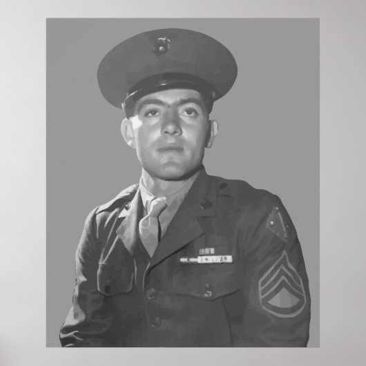 John Basilone — Medal of Honor Recipient Poster (Voorkant)