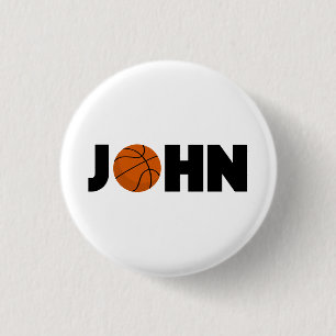 John Basketball Ronde Button 3,2 Cm