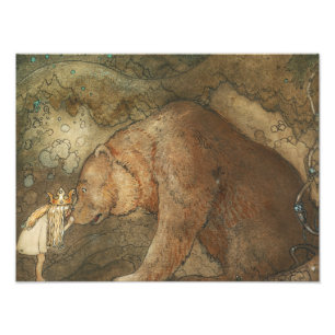 John Bauer - Arme Little Basse Foto Afdruk