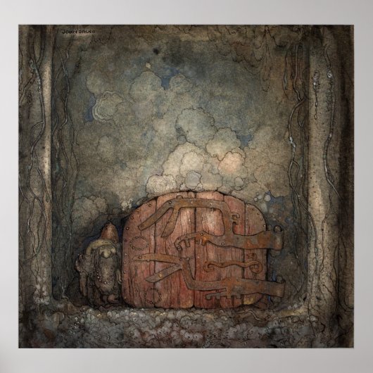 John Bauer - Bergaporten Poster (Voorkant)