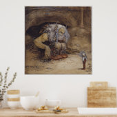 John Bauer - De jongen die nooit bang was Poster (Keuken)