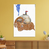 John Bauer De Kerstgeit Scandinavisch Canvas Afdruk (Insitu (Woonkamer))