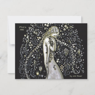 John Bauer Flora CC1148 Carte de voeux Art nouveau