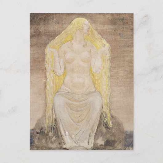 John Bauer - Freya Briefkaart (Voorkant)