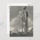 John Bauer - Freyja en Svipdag Briefkaart (Voorkant / Achterkant)