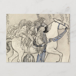 John Bauer - Het paard dat hij in de bit leidde Briefkaart