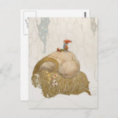 John Bauer - Julbocken Briefkaart (Voorkant / Achterkant)