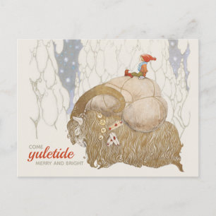 John Bauer Kerstjuli jbocken Yule geit CC1026 Feestdagenkaart