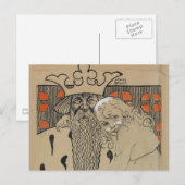 John Bauer, Linda Gull och den gamle, 1905 Briefkaart (Voorkant / Achterkant)