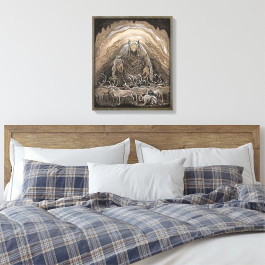 John Bauer Nilas-aanbieding CC0500 Canvas Afdruk (Insitu (Slaapkamer))