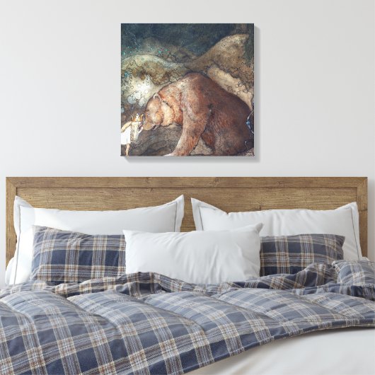 John Bauer Poor Little Basse Canvas Afdruk (Insitu (Slaapkamer))