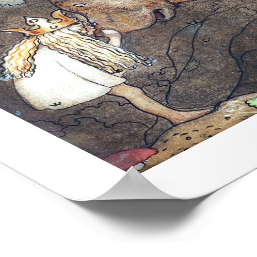 John Bauer Poor Little Basse Poster (Hoek)