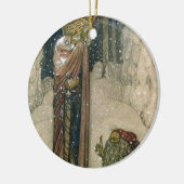 John Bauer - Princess and Troll Keramisch Ornament (Links)